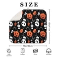 thumbnail image 4 of Black Halloween Pumpkin Faces Dish Drying Mat for Kitchen 1 Pack, Ultra Absorbent Microfiber Dishes Drainer Mats,16x18in(41x46cm), 4 of 6