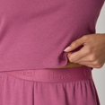 thumbnail image 4 of Hanes Originals Women's Supersoft Comfywear Rib Baby Doll Tee Mauve Mood L, 4 of 7