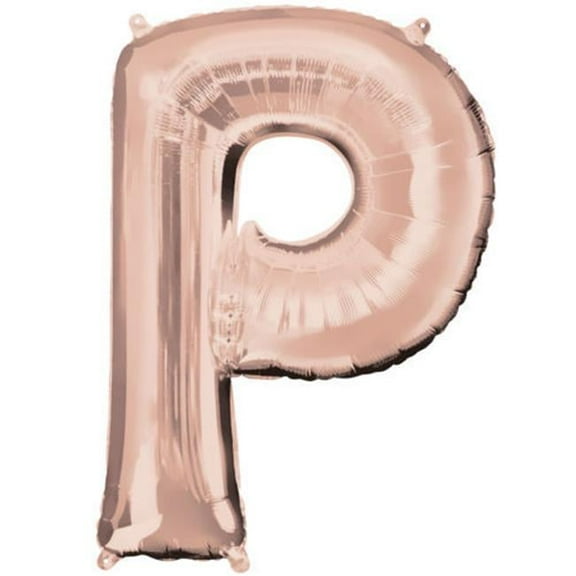 Anagram 89768 37 in. Letter P Rose Gold Balloon