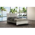 thumbnail image 1 of K-Living Latina Grey Lacquer Finish King-Size Bed avec One-Touch LED Light, 1 of 3
