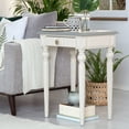 thumbnail image 2 of ClickDecor Amos Side Table with Drawer Cream/Gray, 2 of 5