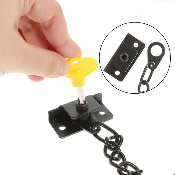 LOLIPPYY Security Door Chain Heavy Duty Lock Black for Apartment 1 Set