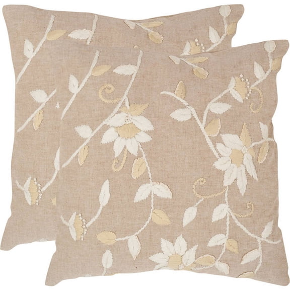 Safavieh Vallie Beige Pillow, Set Of 2