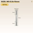 thumbnail image 2 of Uxcell Double End Threaded Stud Screw, Equal Thread Length Rods & Studs - for House Maintenance M5 x 50mm 10, 2 of 6