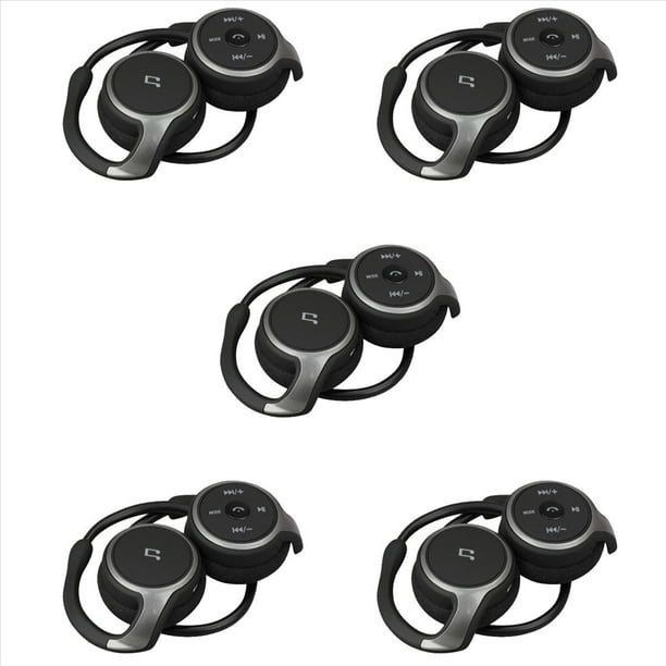 5X AX-698 Auriculares Deportivos Soporte Bluetooth 32G Tarjeta TF Radio FM Auriculares InaláMbricos PortáTiles Negro