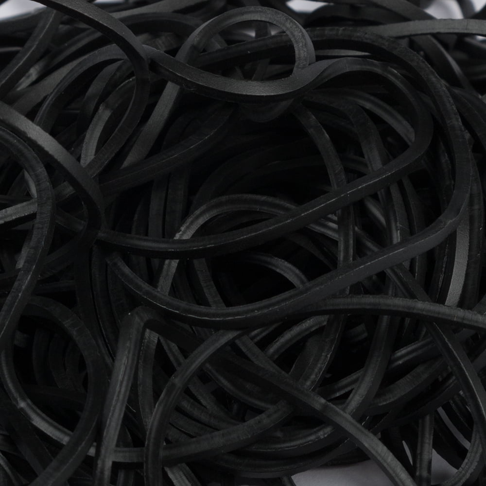 JAM Durable Rubber Bands, Size 16, Black MultiPurpose Rubberbands, 100