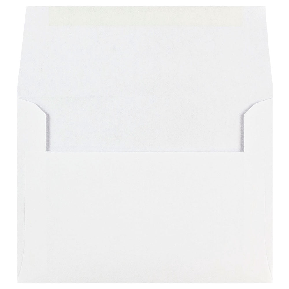 JAM Paper A6 Invitation Envelopes, 4 3/4 x 6 1/2, White, Bulk 250/Box