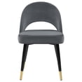 thumbnail image 4 of Lindsey Upholstered Dining Side Chair Grey (Set of 2), 4 of 15