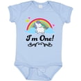 thumbnail image 3 of Inktastic 1st Birthday Unicorn Rainbow 1 Year Old Party Girls Baby Bodysuit, 3 of 5