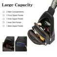 thumbnail image 2 of GAEKEAO Crossbody Sling Bag for Women, Travel Leather Crossbody Bags Fanny Packs for Women Small Crossbody Purse Chest Bag, 2 of 7