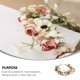 thumbnail image 2 of Diadema elástica con delicado tocado floral para novia, ideal para la moda., 2 of 5