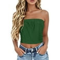 thumbnail image 6 of Uooqdmx Tube Tops for Women, Bandeau Tops for Women, Strapless Tops for Women, Eyelet Tops for Women, Crop Tank Tops for Women, Camouflage S, 6 of 7