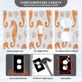 thumbnail image 3 of Yayeee Blank Wall Plate Cover 1-Gang 4.5"x2.7" Home Unused Decorative Outlet, Orange Seahorse, 3 of 7