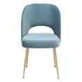 thumbnail image 4 of TOV Furniture Swell Sea Blue Velvet Chair with Gold Legs, 4 of 14