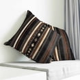 thumbnail image 4 of Throw Pillow Covers 20x20 Inch, Black Beige Boho Decorative Pillow Cases for Couch Sofa Bed, Vintage Abstract Geometric Ethnic Cotton Linen Square Home Decor Pillowcases with Hidden Zipper, 4 of 7