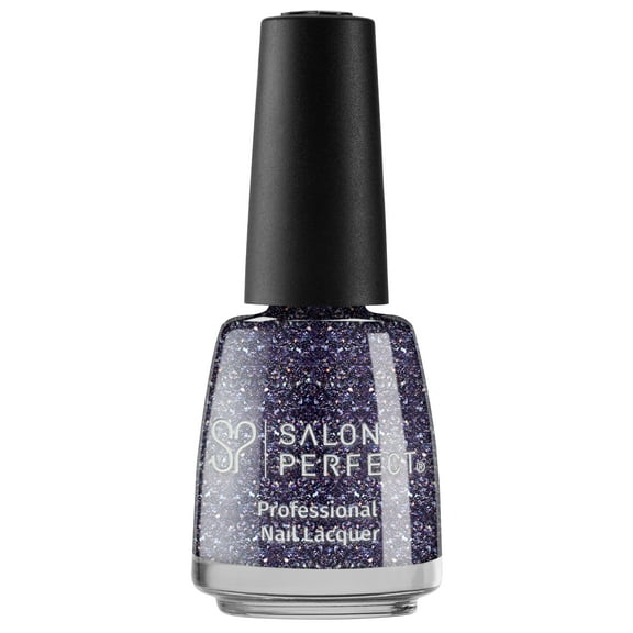 Salon Perfect Nail Polish, Purple Glitter, Last Hoorah 351, 0.5 fl oz