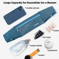 thumbnail image 5 of AONIJIE Running Belt for Men Women, Hands-Free & Lightweight Waist Bag, Night Reflective Design, Blue, 5 of 8