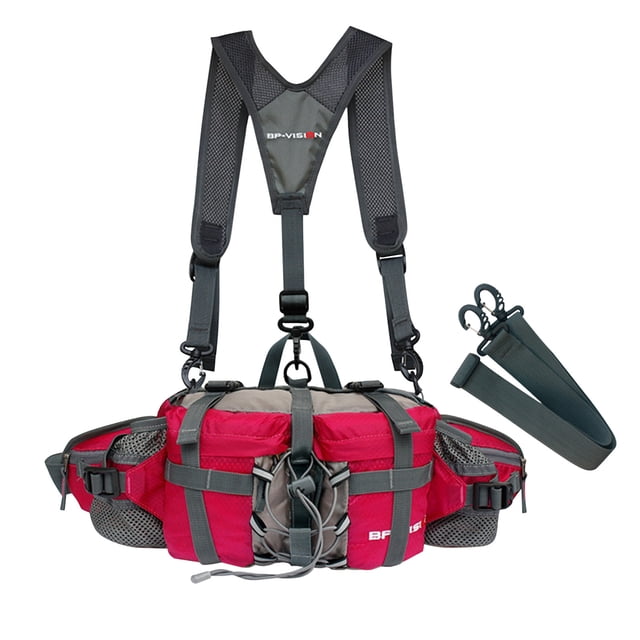 Fufafayo Sac Banane de Sport Extérieur, Sac Banane de Montagne pour Femmes, Sac Banane de Cyclisme pour Hommes, Sac Ceinture de Randonnée pour Voyage, Sac Banane Multifonctionnel pour Extérieur, Sac Banane de Course