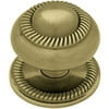 Liberty PN0401V-SBA-C 37mm Roped Cabinet Hardware Knob with Backplate