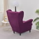 thumbnail image 4 of Slipcovers PENDEJATO - Silla plegable de terciopelo suave, color rojo violáceo, 4 of 6