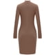 thumbnail image 1 of Vestido De Señora, Cierre De Cremallera, Vestido De Otoño Delgado, Manga Larga, Cuello En V Para Mujer Para Vacaciones, 1 of 6