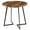 Brown-31.5", variant on VECELO 31.5" Round Dining Table with Metal Legs for Kitchen Living Room Coffee Table Bristro Table, Black
