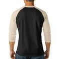 thumbnail image 6 of Yghzkop Men's Color Block Performance T-Shirt Long Sleeve Half Button Round Neck Quick Dry Athletic Gym Fitness Moisture Wicking Polyester Sportswear Top, 6 of 6
