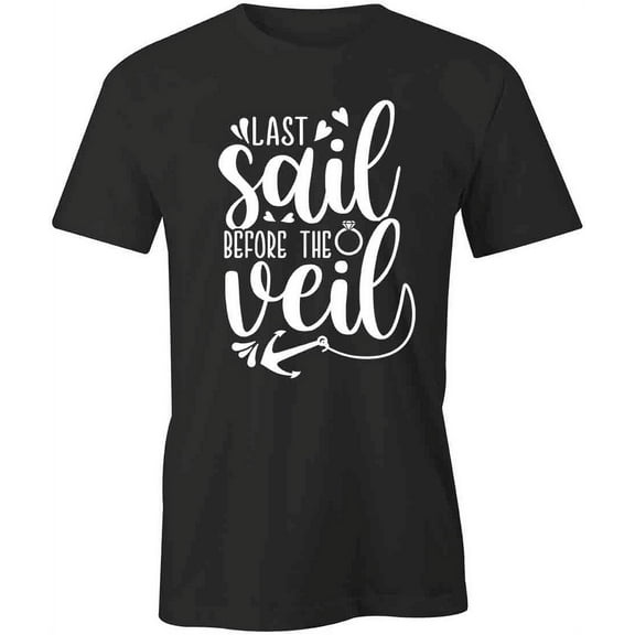 Last Sail Before The Veil T-Shirt | Happily Married Black Tee Gift