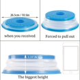 thumbnail image 4 of 1 Pc Collapsible Microwave Splash Guard, Round Ventilated Collapsible Microwave Food Cover With Easy Grip Handle, Food Filter Dishwasher Safe, Meal Prep Gadgets, Kitchen Tools, 4 of 5