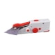 thumbnail image 4 of Máquina De Coser Eléctrica Portátil, Máquina De Coser Manual De Bricolaje De Plástico De Acero Inoxidable Con Batería Roja Para El Hogar, 4 of 7