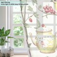 thumbnail image 4 of Yayeee Window Curtains Light Filtering 63"x42" Grommet Panel Pair Home Living Room Decor, Purple Birds Teapots, 4 of 7