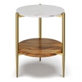 thumbnail image 3 of Wagner Solid Mango Marble 30"WD 1 Coffee Table with 18"WD 2 End Tables in Multi, 3 of 9