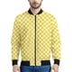 thumbnail image 3 of Chaqueta con cremallera a cuadros con estampado 3D multicolor para hombre, sudadera de gran tamaño, chaquetas de calle para primavera y otoño, abrigos de manga larga, 3 of 5