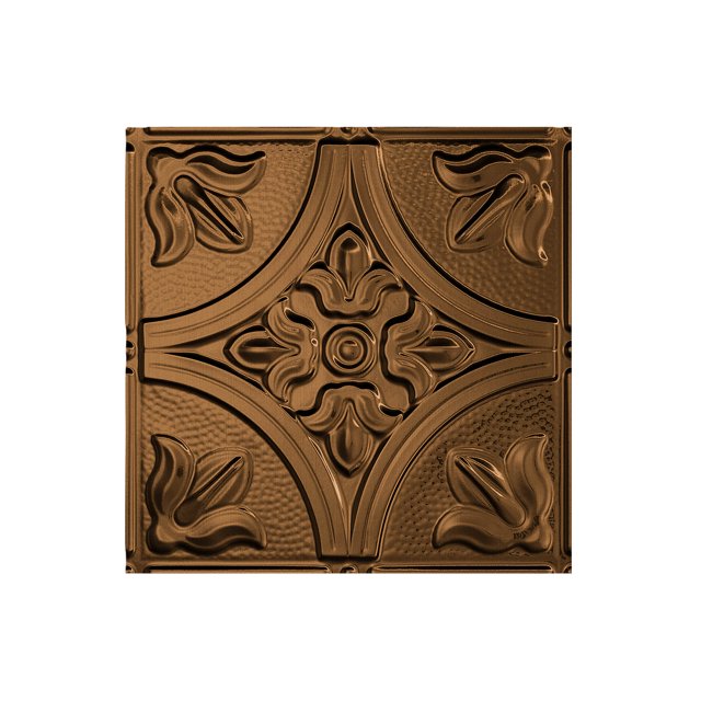 Fasade Easy Installation Traditional 2 Oil Rubbed Bronze Glue Up Ceiling Tile/ Ceiling Panel (12" X 12" Sample)