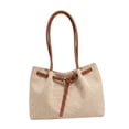 thumbnail image 3 of Bolso tote grande para mujer, bolso de mano informal de moda para primavera, verano y ocio urbano. Mango marrón, 3 of 8