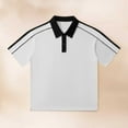 thumbnail image 2 of Men's Summer Casual Short Sleeve T-Shirt Loose Fit Drop Shoulder Stylish Comfortable Breathable Tee Versatile Fashion Top Mens Work Shirts Summer Basic Tee Shirts, 2 of 3