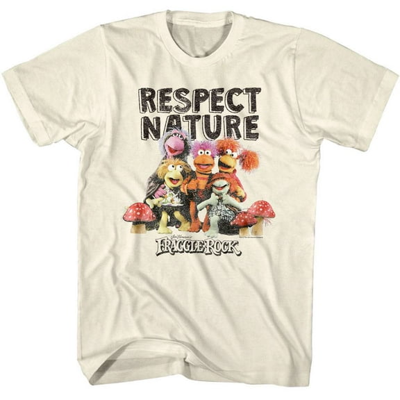 Fraggle Rock Respect Nature Natural Adult T-Shirt