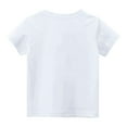 thumbnail image 4 of USNSM Boys and Girls Spring and Summer Casual Cute Girls Printed Short-Sleeved Round Neck Blouse Pullover Bottoming Shirt White 14 Years, 4 of 7