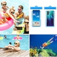 thumbnail image 4 of Bolsa de teléfono TPU que cuelga la caja impermeable para las vacaciones que nadan azul JShteea El nuevo, 4 of 5