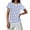 Blue, variant on Women's Fashion Striped Casual Short-Sleeve Crew Neck T-Shirt