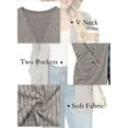 thumbnail image 6 of NISVIYA Women Plus Size Casual Sweaters Dressy Fall Winter Outerwear Coat Sweater Jacket Black, 6 of 7
