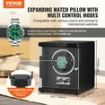 thumbnail image 2 of VEVOR Watch Winder, Single Watch Winder for Men's and Women's Automatic Watch, with Super Quiet Japanese Mabuchi Motor, Blue LED Light and Adapter, High-Density Board Shell and Black PU, 2 of 9