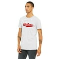 thumbnail image 2 of Daxton Adult Unisex Tshirt Alabama Script with a Vertical in the Middle Back, White Red, 3X-Large, 2 of 3