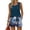 Royal Blue, variant on Coconut Print Two Piece Set for Women, Sleeveless Scoop Neck Tank & Elastic Waist Shorts - Casual Summer Lounge Outfit with Pockets Blue L