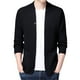 thumbnail image 1 of Gibobby Suéteres para hombre Suéter de Punto Trenzado con Botones y Bolsillos para Hombre(Negro,M), 1 of 5