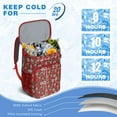 thumbnail image 6 of Travel Cooler Bag - Red Strawberry Plants Fruit Camping Beer Cooler Backpack with Bottle Opener- Waterproof Insulated Picnic Backpacks - Cooler Bag for Beach, 6 of 6