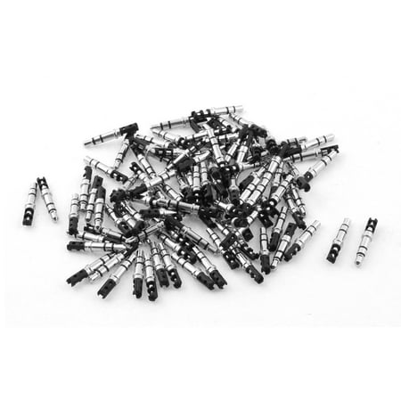 - Unique Bargains Audio Stereo Headphone 3.5mm Male Plug Jack Soldering Connector Black 100pcs