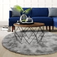 thumbnail image 2 of Shag Area Rugs for Living Room 7'(Round), Soft and Fluffy Shaggy Carpet for Pets, Machine Washable Floor Rugs for Living room, 2 of 9