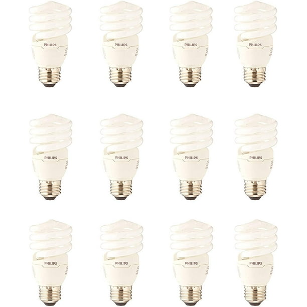 Philips CFL Light Bulb 13W T2 Twister Daylight 6500K, 60 Watt