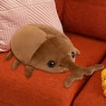 thumbnail image 3 of Cartoon Insect Beetle Stuffed Toy Plush Toys Insect Doll Toy Pillow Toys Dark Brown L, 3 of 9